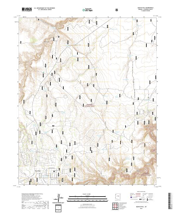 US Topo 7.5-minute map for Quayle Hill AZ