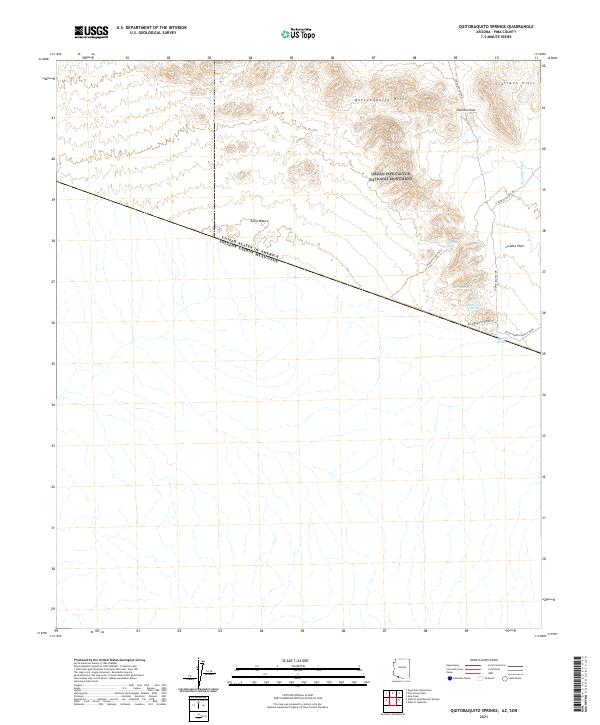 USGS US Topo 7.5-minute map for Quitobaquito Springs AZSON 2021