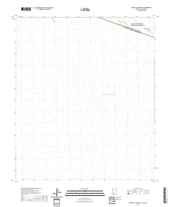 US Topo 7.5-minute map for South of Lukeville AZSON