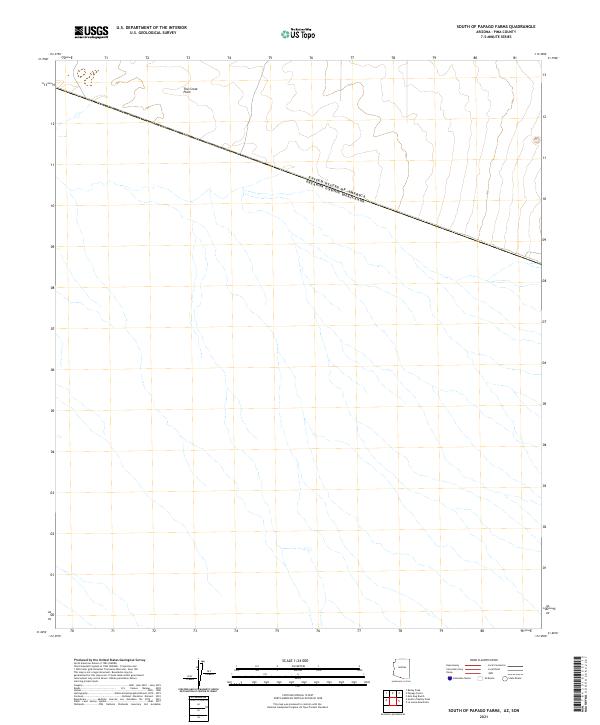 US Topo 7.5-minute map for South of Papago Farms AZSON