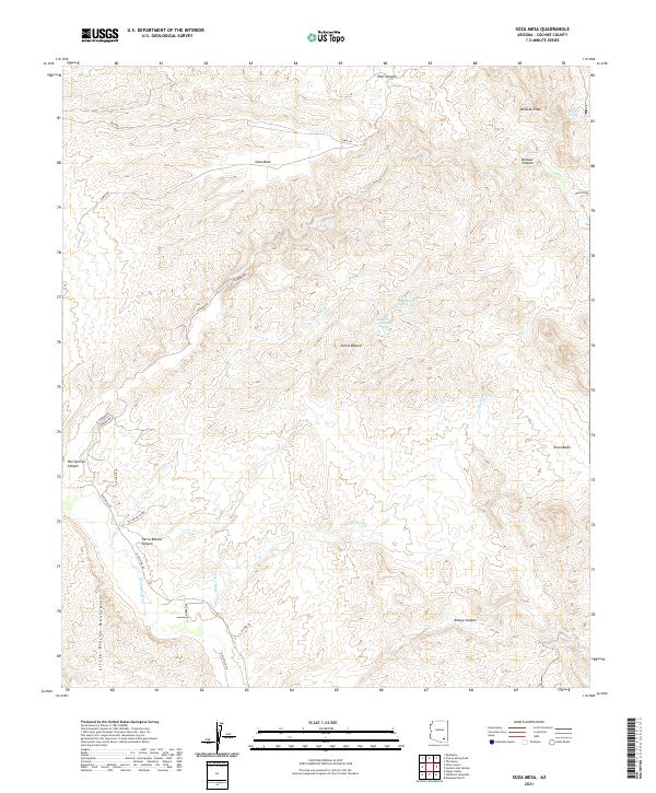 US Topo 7.5-minute map for Soza Mesa AZ