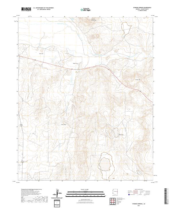 US Topo 7.5-minute map for Stinking Springs AZ