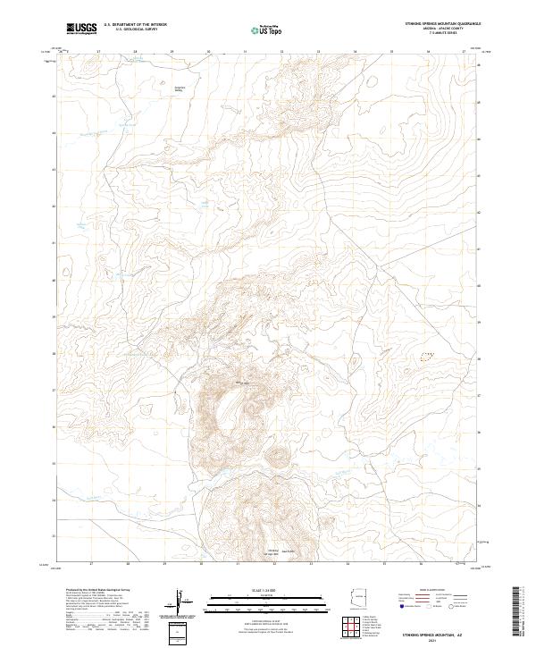 US Topo 7.5-minute map for Stinking Springs Mountain AZ