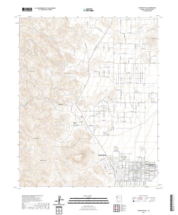 US Topo 7.5-minute map for Stockton Hill AZ