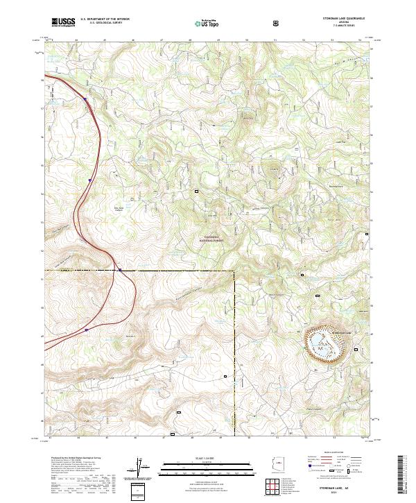 US Topo 7.5-minute map for Stoneman Lake AZ