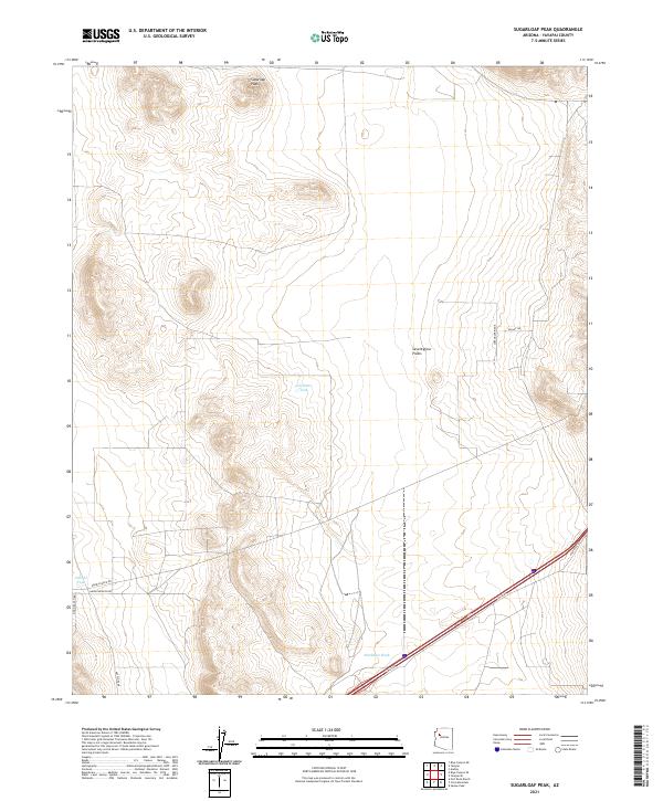 US Topo 7.5-minute map for Sugarloaf Peak AZ