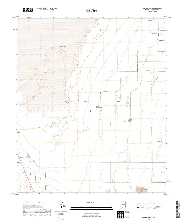 US Topo 7.5-minute map for Sulphur Spring AZ