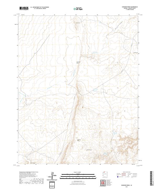 US Topo 7.5-minute map for Sunshine Ridge AZ