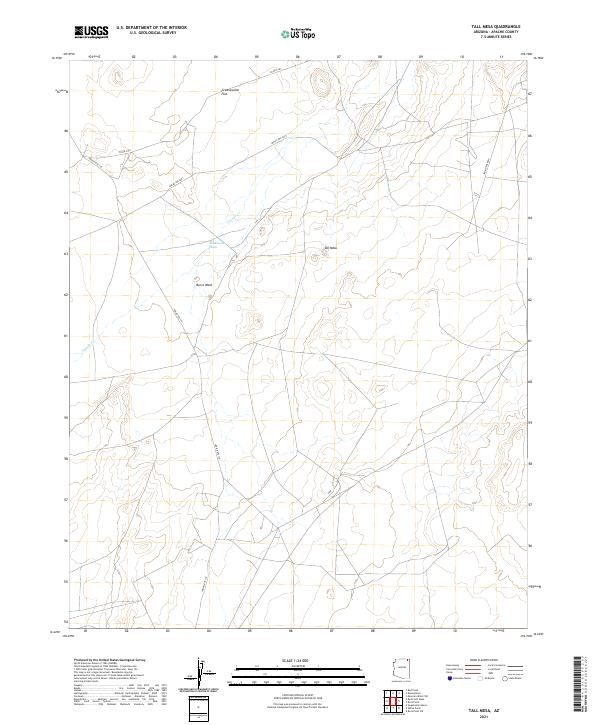 US Topo 7.5-minute map for Tall Mesa AZ