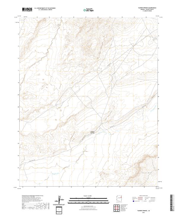 US Topo 7.5-minute map for Tanner Springs AZ