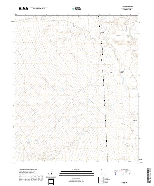 US Topo 7.5-minute map for Tanque AZ