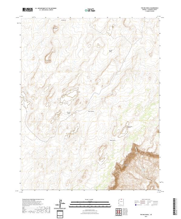 US Topo 7.5-minute map for The Big Knoll AZ