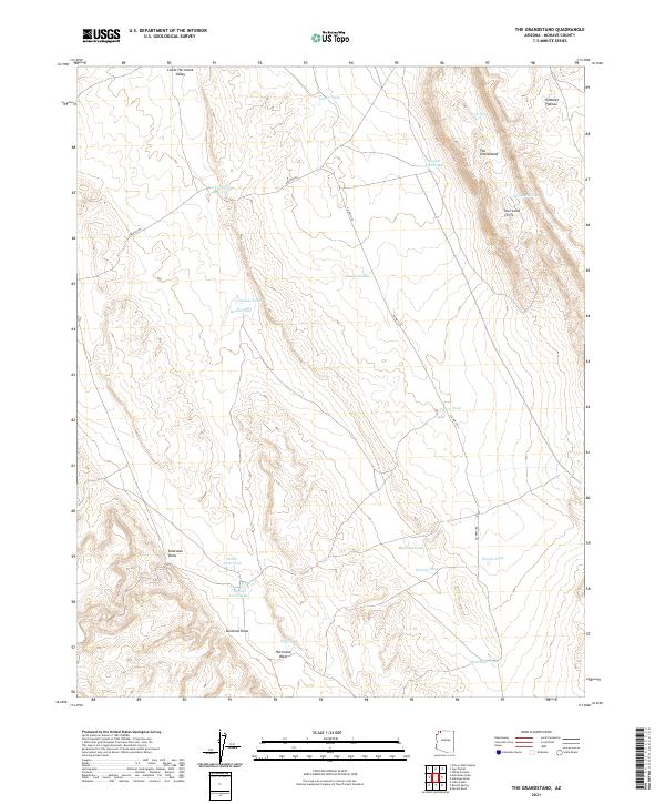 US Topo 7.5-minute map for The Grandstand AZ