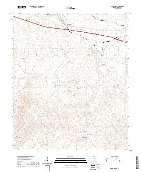 US Topo 7.5-minute map for The Narrows AZ