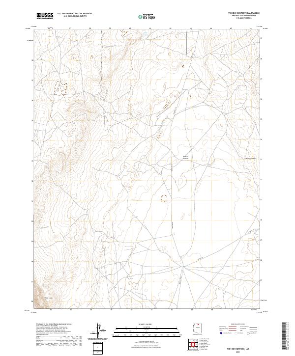 US Topo 7.5-minute map for Toh Bih Nosteny AZ