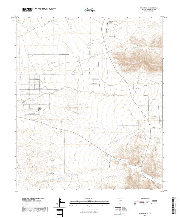 US Topo 7.5-minute map for Tombstone SE AZ