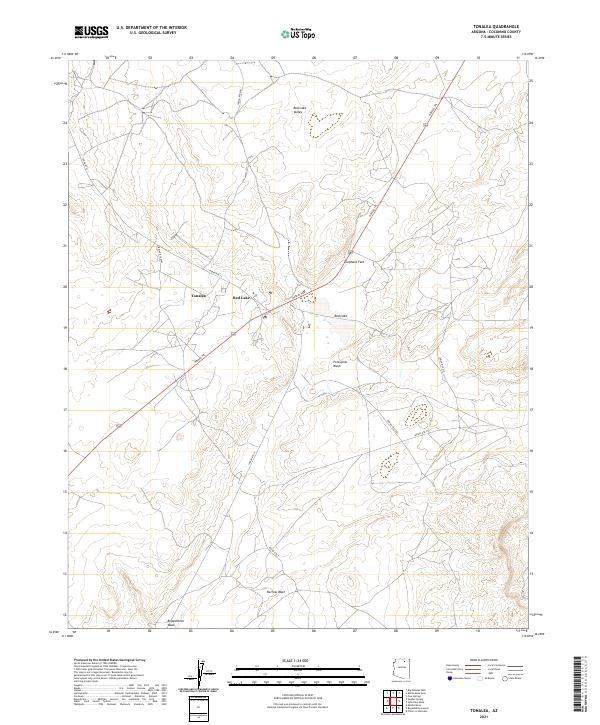 US Topo 7.5-minute map for Tonalea AZ