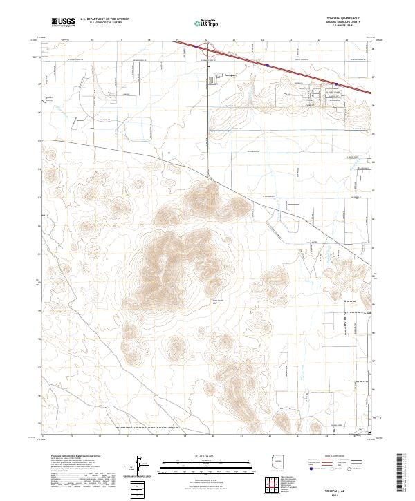 US Topo 7.5-minute map for Tonopah AZ