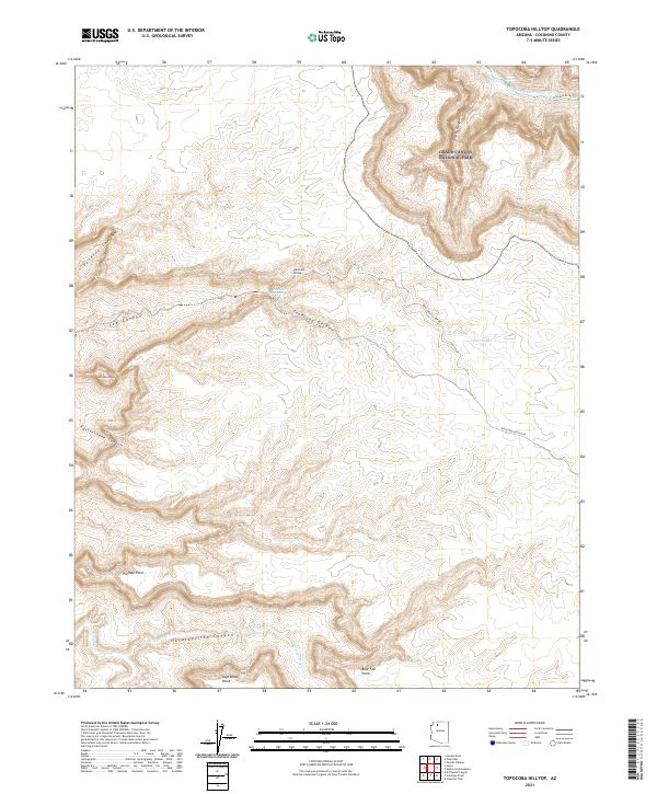 US Topo 7.5-minute map for Topocoba Hilltop AZ