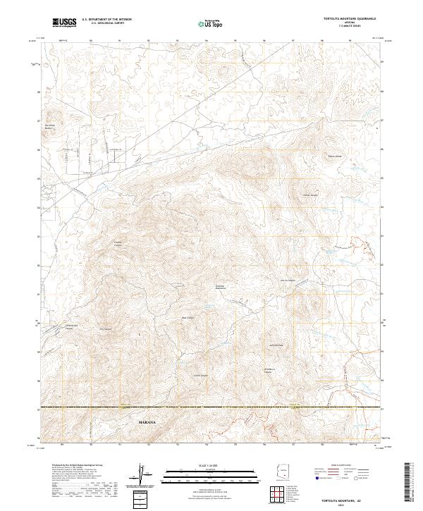 US Topo 7.5-minute map for Tortolita Mountains AZ