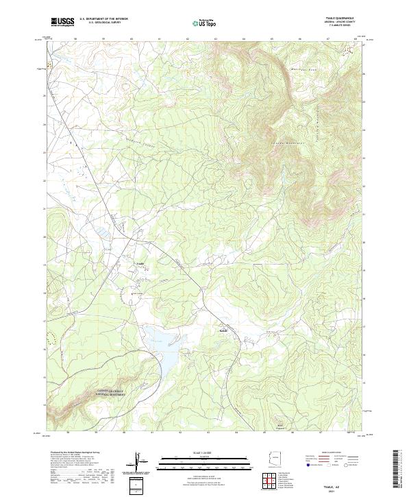 US Topo 7.5-minute map for Tsaile AZ