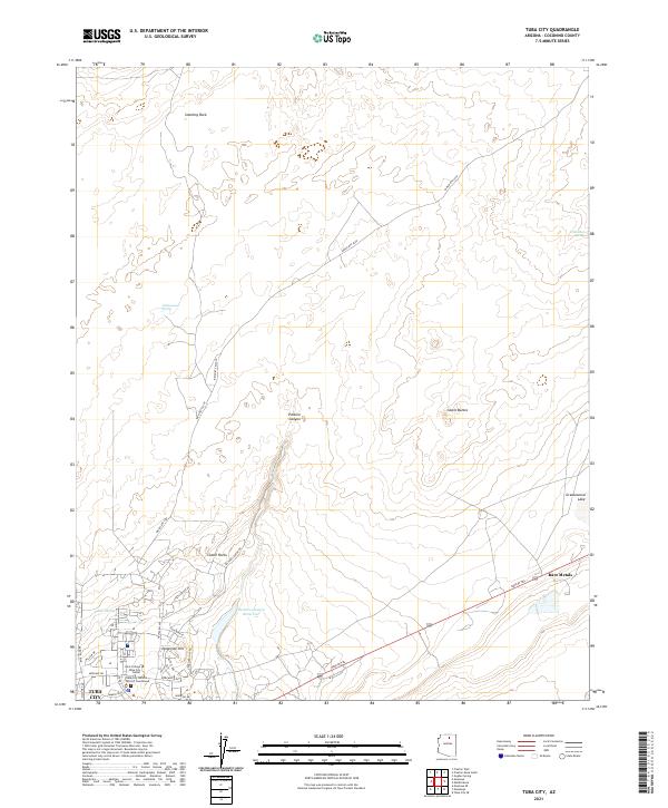 US Topo 7.5-minute map for Tuba City AZ