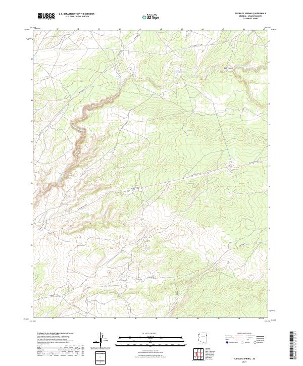 US Topo 7.5-minute map for Tudecoz Spring AZ