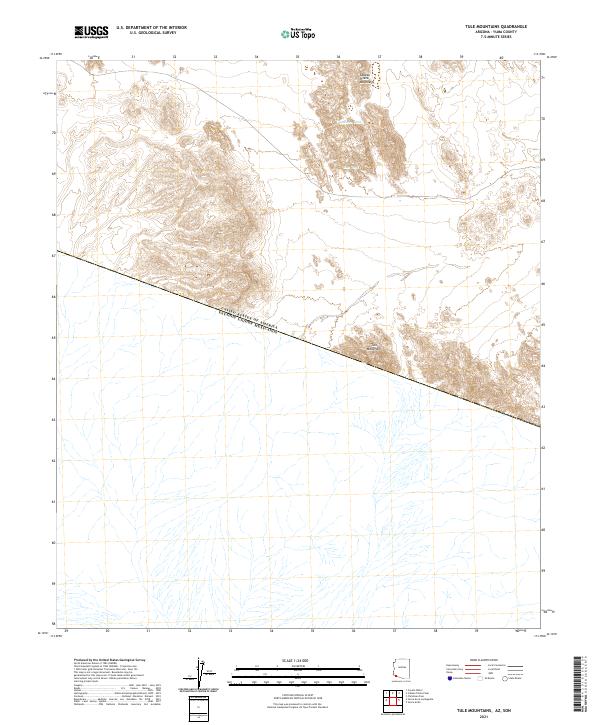 US Topo 7.5-minute map for Tule Mountains AZSON