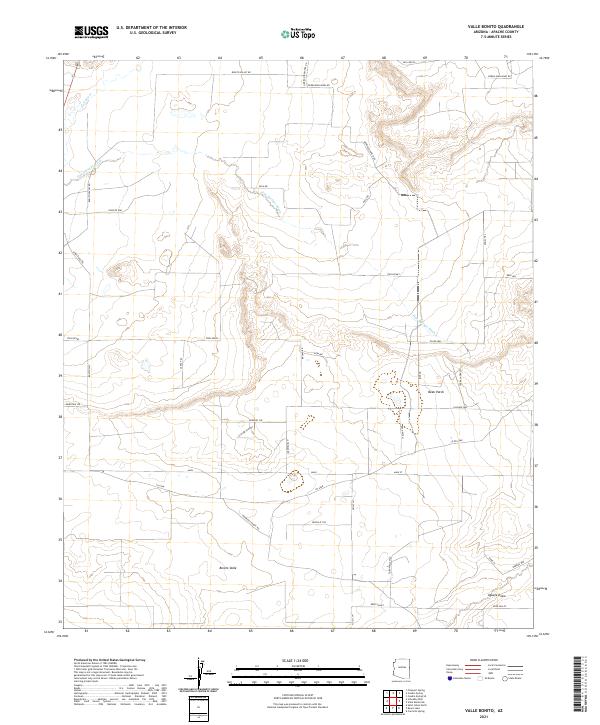 US Topo 7.5-minute map for Valle Bonito AZ