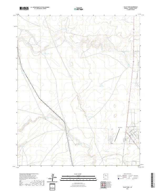 US Topo 7.5-minute map for Valle Tank AZ