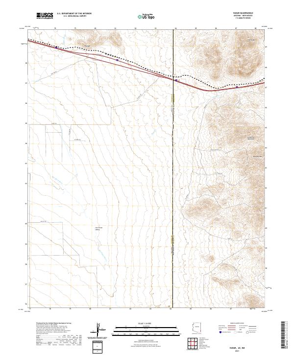 US Topo 7.5-minute map for Vanar AZNM