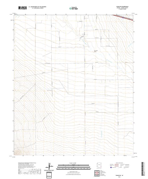 US Topo 7.5-minute map for Vanar NW AZ