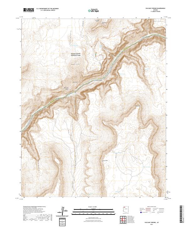 US Topo 7.5-minute map for Vulcans Throne AZ