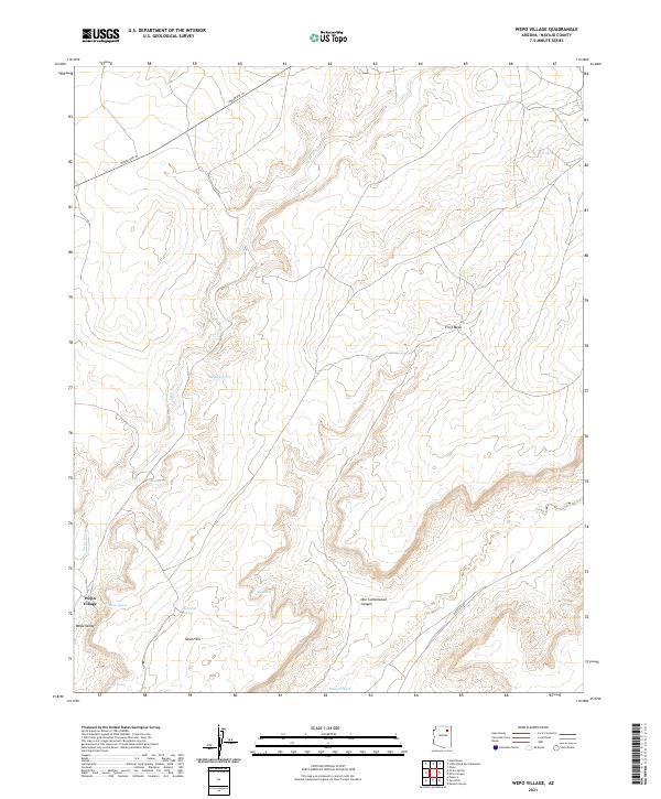 US Topo 7.5-minute map for Wepo Village AZ