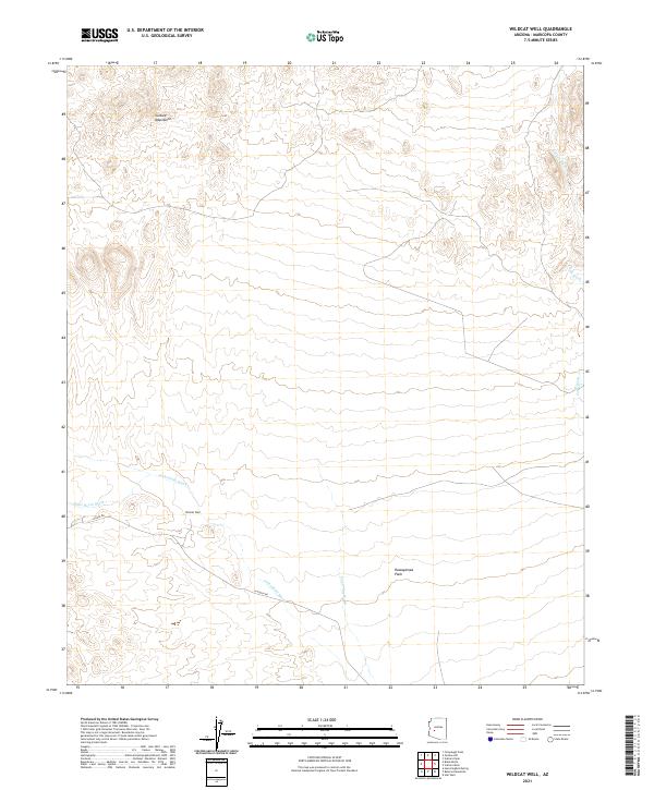 US Topo 7.5-minute map for Wildcat Well AZ