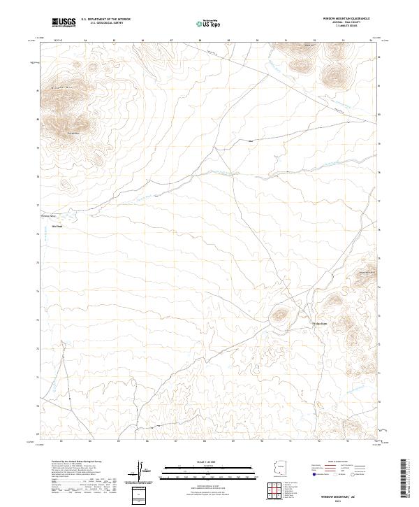 US Topo 7.5-minute map for Window Mountain AZ