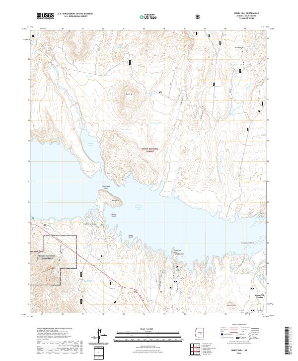 US Topo 7.5-minute map for Windy Hill AZ