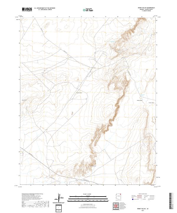 US Topo 7.5-minute map for Windy Valley AZ