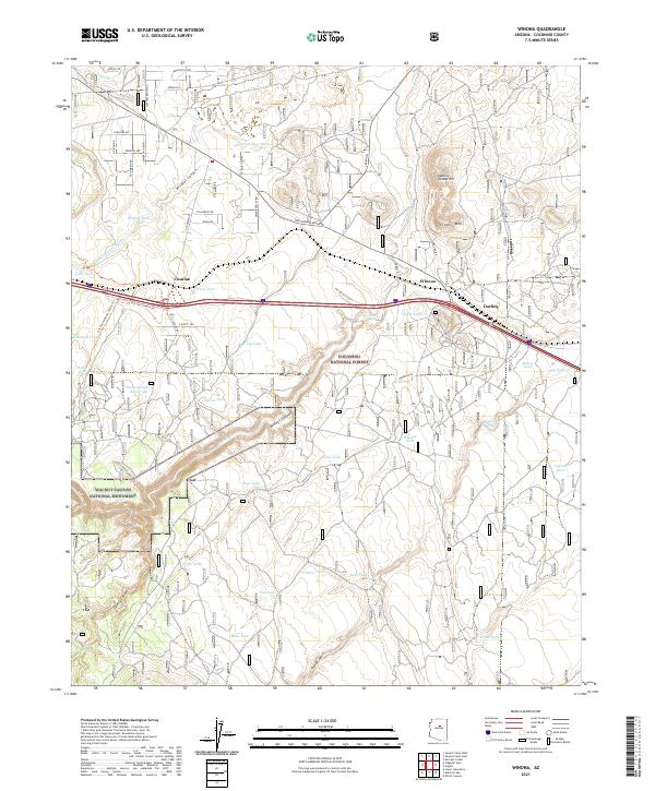 US Topo 7.5-minute map for Winona AZ