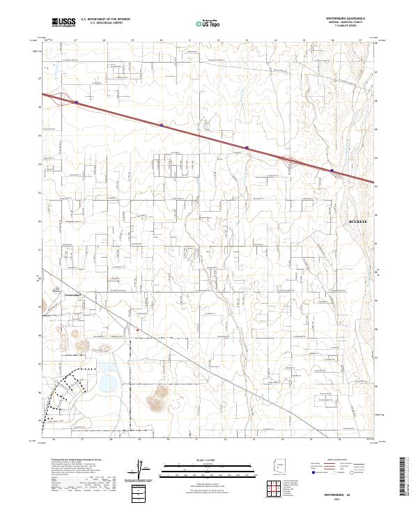 US Topo 7.5-minute map for Wintersburg AZ