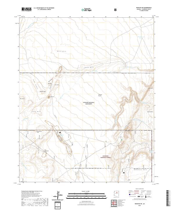 US Topo 7.5-minute map for Wupatki SW AZ