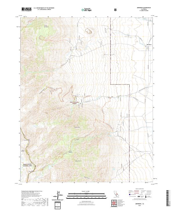 US Topo 7.5-minute map for Aberdeen CA