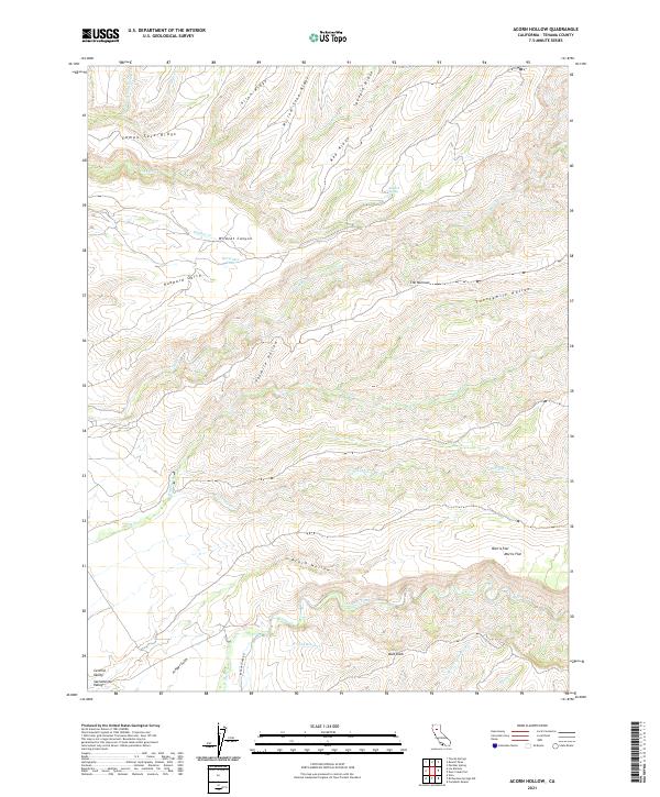 US Topo 7.5-minute map for Acorn Hollow CA