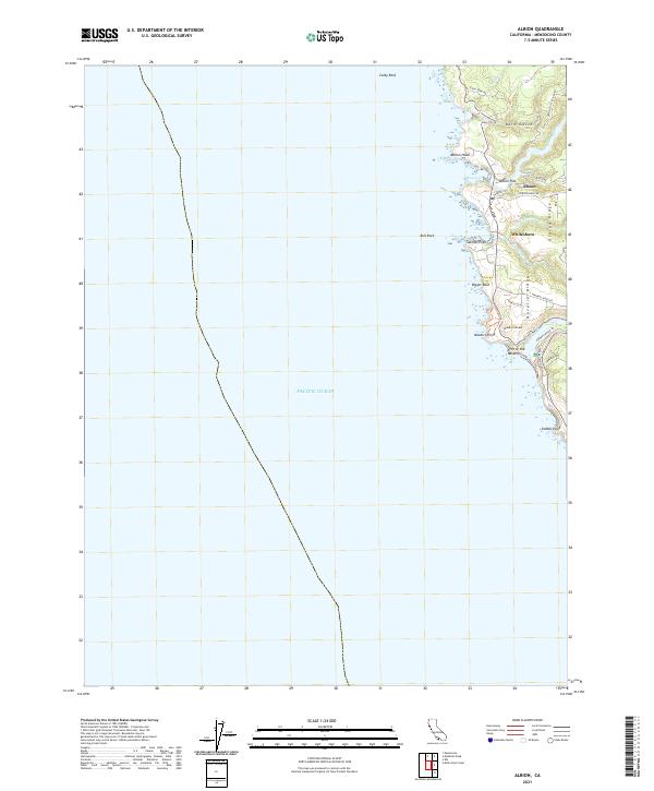 US Topo 7.5-minute map for Albion CA