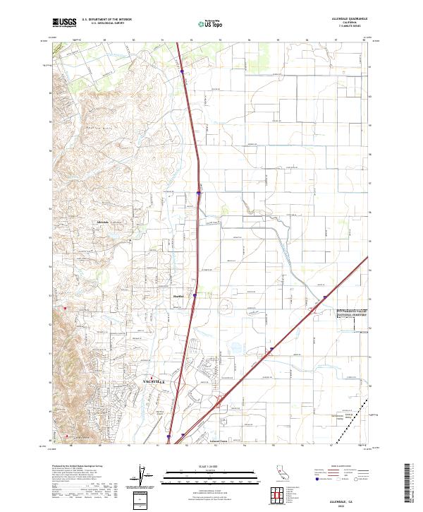 US Topo 7.5-minute map for Allendale CA