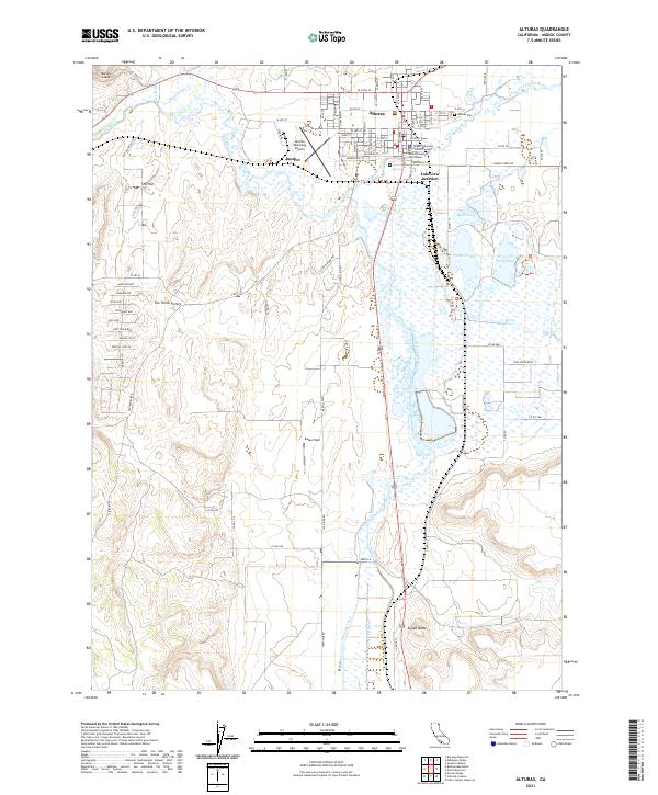 US Topo 7.5-minute map for Alturas CA