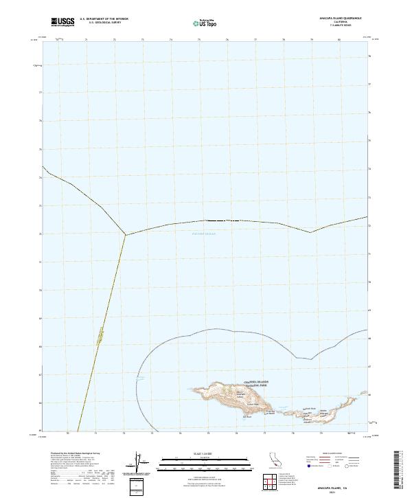 US Topo 7.5-minute map for Anacapa Island CA