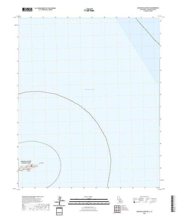 US Topo 7.5-minute map for Anacapa Island OE E CA