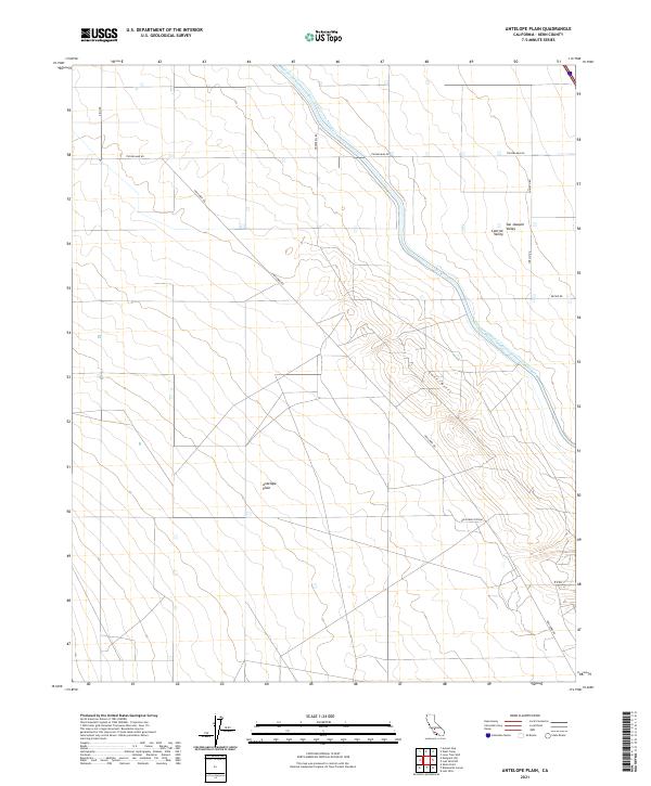 US Topo 7.5-minute map for Antelope Plain CA