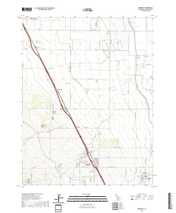 US Topo 7.5-minute map for Arbuckle CA